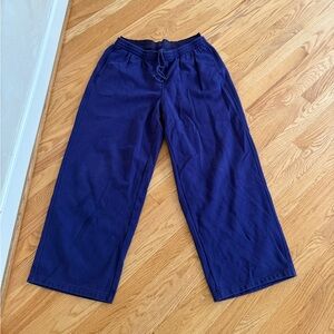 Skims exposed boxer sweatpants deep purple fleece lined